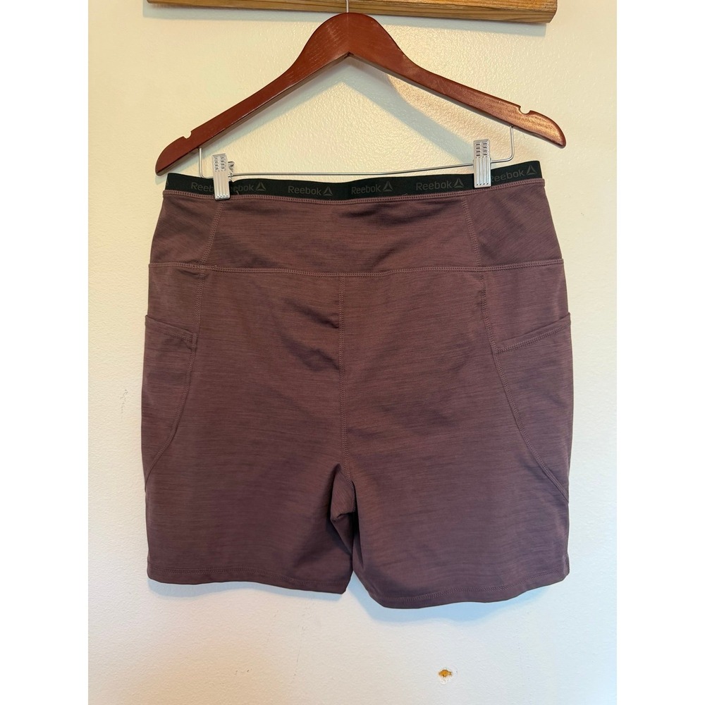 Reebok women's shorts size xxl pockets workout activewear yoga gum y2k summer - Picture 2 of 7